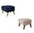 Mogens Lassen Set of Set of 2 Blue and Natural Oak Sahco Zero Footstool by Lassen For Sale - Image 4 of 6