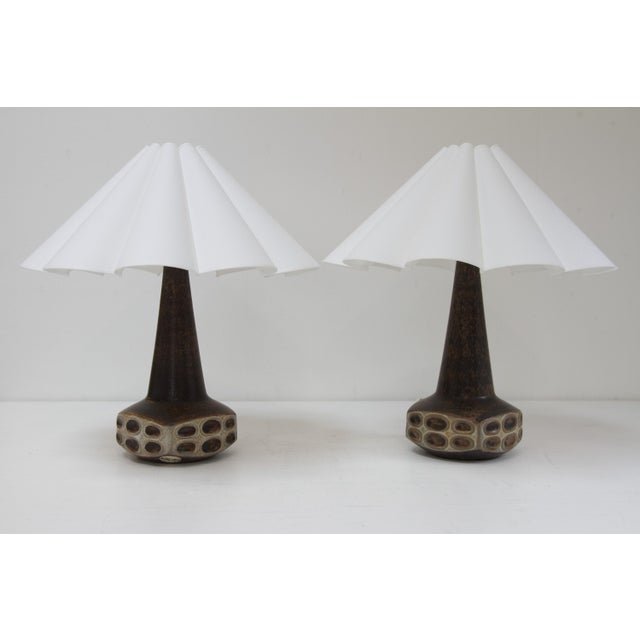 Danish Ceramic Table Lamps by Marianne Starck for Michael Andersen, 1960s., Set of 2 For Sale - Image 18 of 18
