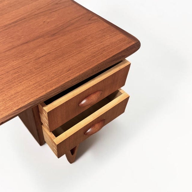 Danish Teak Writing Desk by E. W. Bach, 1960s For Sale - Image 14 of 18