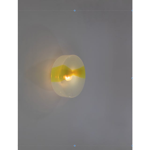 Yellow Oite Wall Lamp by Renato Toso for Leucos, 1970s For Sale - Image 9 of 10