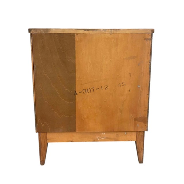 Wood Vintage Mid-Century Modern Nightstand With Drawer and Open Shelf For Sale - Image 7 of 9