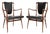 Vintage Carver Armchairs attributed to Andrew Milne, 1950s, Set of 2 For Sale