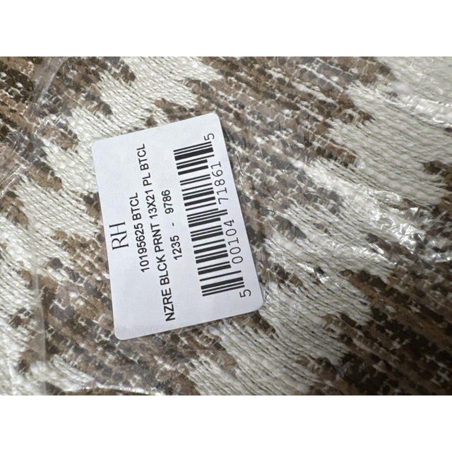 RH Restoration Hardware Nazaré Block Print Pillow Cover 13" × 21" Lumbar New Configured RH Retail Price: $95 Member Sale /...