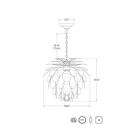 Modern Chapman & Myers for Visual Comfort Signature Cynara Small Chandelier in Gild For Sale - Image 3 of 4