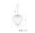 Modern Chapman & Myers for Visual Comfort Signature Cynara Small Chandelier in Gild For Sale - Image 3 of 4