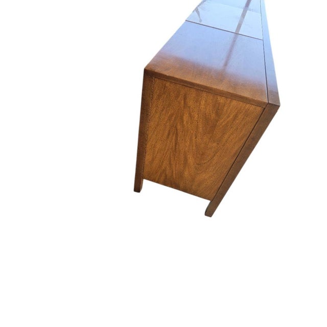Wood Vintage Witz Mid-Century Modern Walnut Triple Dresser by Witz Furniture For Sale - Image 7 of 11
