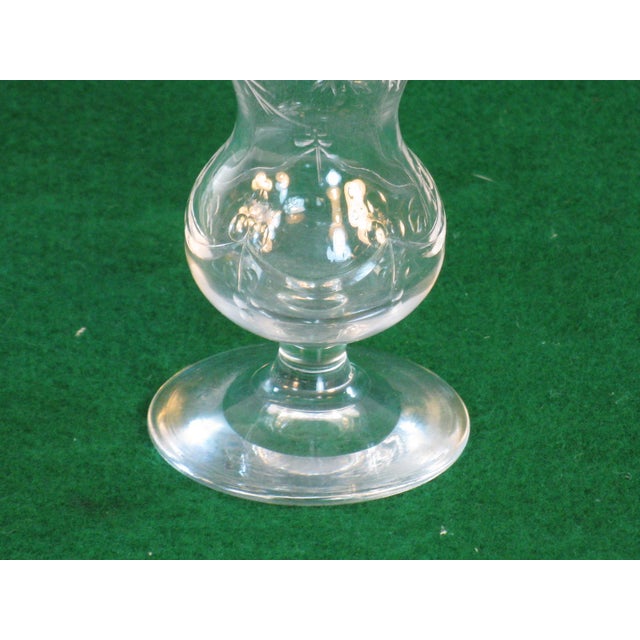 Antique Vase Webb Engraved Cut Glass Art Nouveau 1850-1899 For Sale - Image 4 of 9