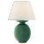 Hans Medium Table Lamp in Celtic Green Crackle with Linen Shade Designer: Christopher Spitzmiller Height: 29.75" Shade...