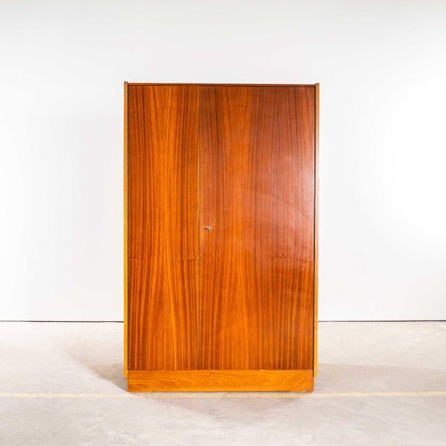 Large Clean Sapele Wardrobe from Up Zavody, 1950s For Sale - Image 11 of 11