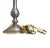 Mid 20th Century Mid 20th Century Pewter Candlestick Lamp With Original French Shade For Sale - Image 5 of 6