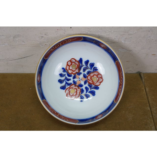 Vintage Japanese Goldimari Porcelain Imari Serving Plates Platters Bowl - 4pcs For Sale - Image 10 of 17