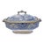 19th Century Davenport Soup Tureen Mersey Aesthetic Blue Transferware Antique Arts & Crafts Pottery For Sale