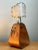 Mid-Century Modern Vintage Mid-Century Modern Wood and Metal Stirrup Table Lamp For Sale - Image 3 of 12