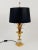 Metal Hollywood Regency Gilt Brass and Glass Pineapple Leaf Table Lamp by Maison Charles, France, 1970s For Sale - Image 7 of 11