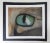 Pastel on paper painting of a cats eye by Gavin Hughes. Unframed, image size 14displayed mounted on white paper and black...