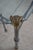 Regency Style Iron Brass & Glass Top Rams Head Console Table For Sale - Image 4 of 15