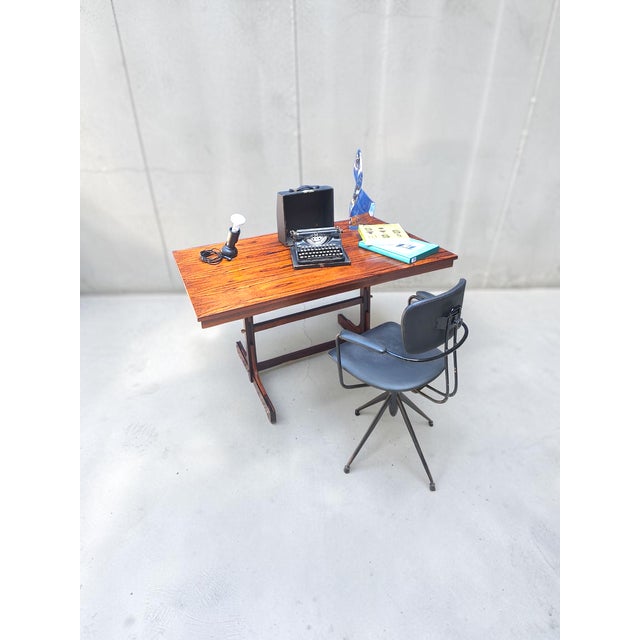 Wood FP Writing Table by Guido Faleschini for Figli di Antonio Proserpio, Italy, 1960s For Sale - Image 7 of 9