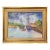 1960s Lélia Pissarro Signed Oil Painting French Harbor Port Landscape Impressionist For Sale