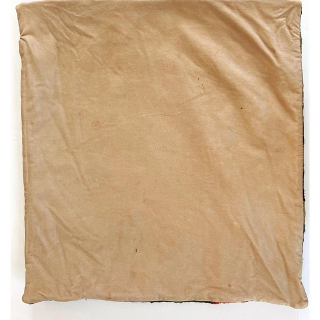 Antique Romanian Bessarabian Tapestry Wool Kilim Pillow Cover C1930s 20"x20" This Antique Romanian Bessarabian Tapestry...