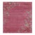 Contemporary Chinese Art Deco Style Square Floral Pink & Cream Wool Rug by Rug & Kilim For Sale