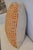 Contemporary Geometric Orange & Natural Linen Pillow For Sale - Image 3 of 3