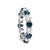 Haus of Brilliance 14K White Gold 6 1/4 Cttw Alternating Lab-Grown White and Natural Treated Blue Diamond Eternity Band Ring (F-G Color, VS1-VS2 Clarity) - Size 7.5 For Sale - Image 4 of 6