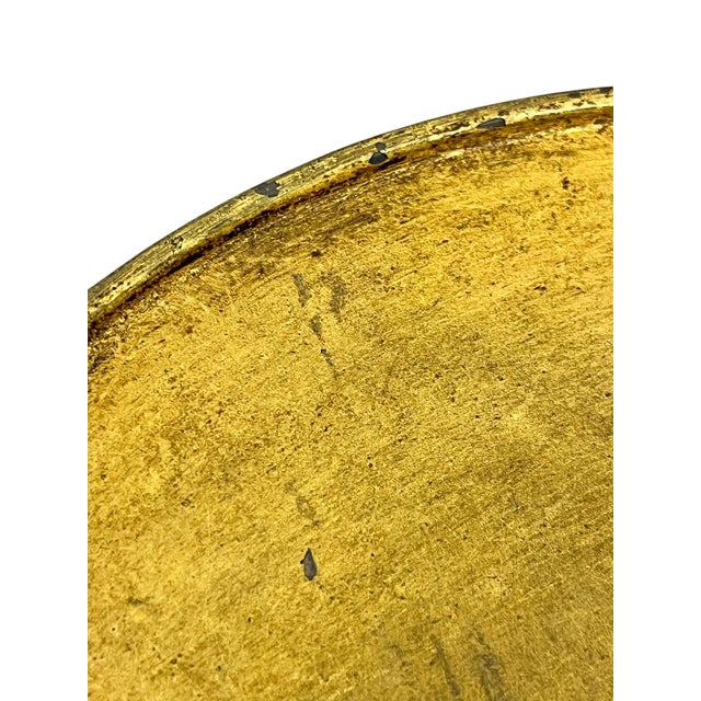 Late 20th Century Hand-Forged Gilded Iron Martini Drink Table in the Style of Visual Comfort For Sale - Image 16 of 17