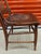 Antique American Pressed Back Oak Dining Chair With Embossed Leather Seat For Sale - Image 6 of 14