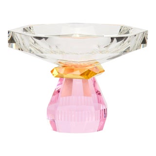 Reflections Copenhagen Madison Bowl Clear/Yellow/Rose For Sale