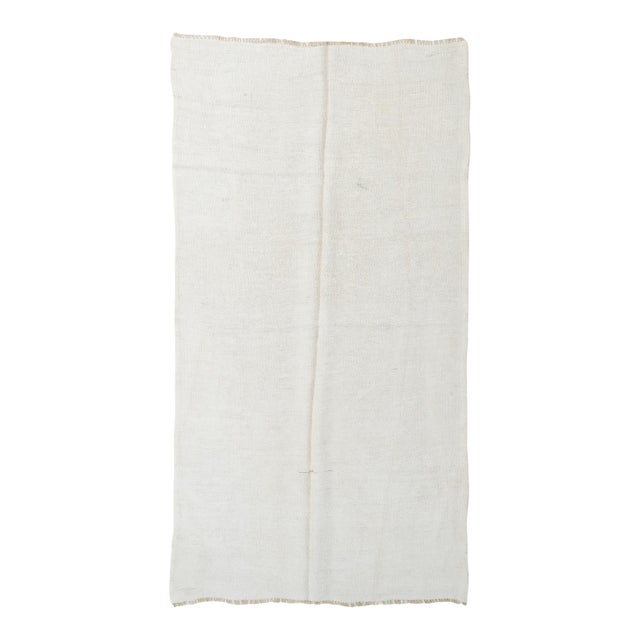 Modern Vintage Hemp Kilim Rug - 4`6″ X 9`10″ Ft. For Sale