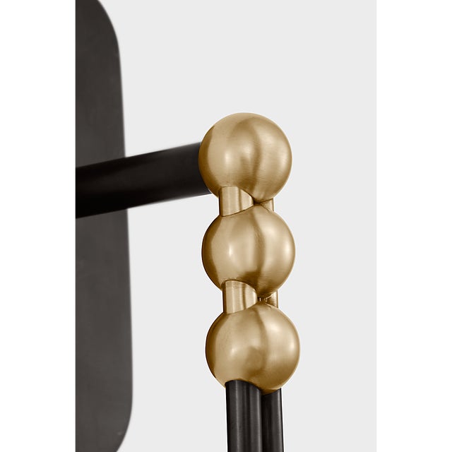 Windsor Smith for Visual Comfort Signature Jodo 19" Single Sconce in Bronze and Brass with White Glass For Sale In Houston - Image 6 of 9