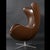 1974 Brown Leather Arne Jacobsen Fritz Hansen Egg Chair & Ottoman For Sale - Image 12 of 18