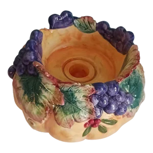 Vintage "Thanksgiving Banquet" by Fitz and Floyd 1993-98 Candleholder