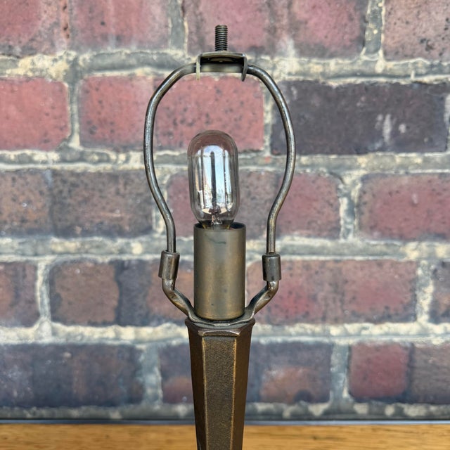 Art Nouveau Stained Glass Floral Table Lamp For Sale In Cleveland - Image 6 of 10