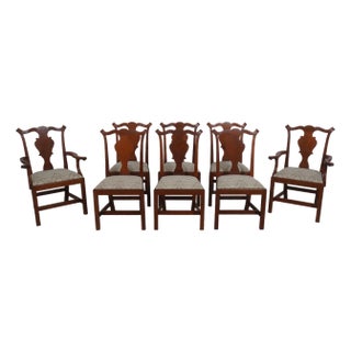 Set of Eight Eldred Wheeler Cherry Dining Room Chairs For Sale