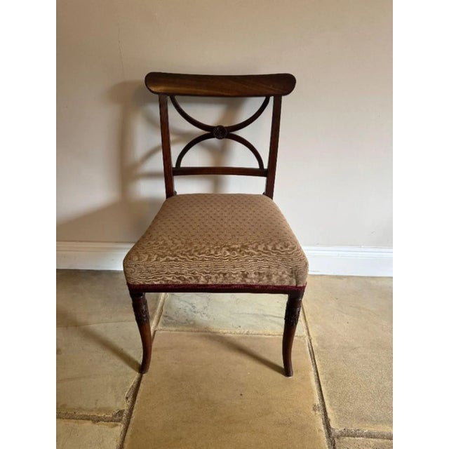 Antique Regency Mahogany Dining Chairs, 1800, Set of 4 For Sale - Image 4 of 11