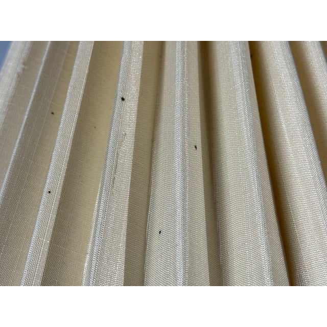 1970s Armaturhantverk Tibro, Wall Light, Brass, Pleated Fabric For Sale - Image 13 of 13