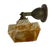 American Circa 1910’s Pair of Caramel Slag Glass Sconces on Brass Holders For Sale - Image 3 of 5