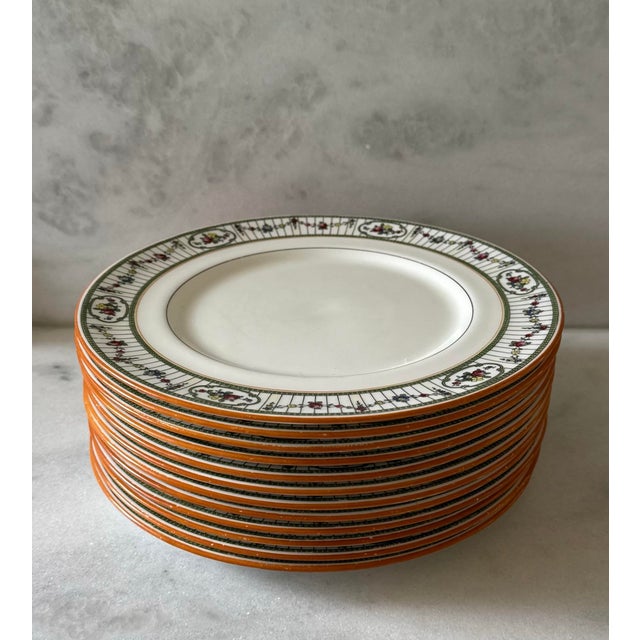 Early 20th Century Royal Doulton Dinner Plates - Set of 12 For Sale In Austin - Image 6 of 12