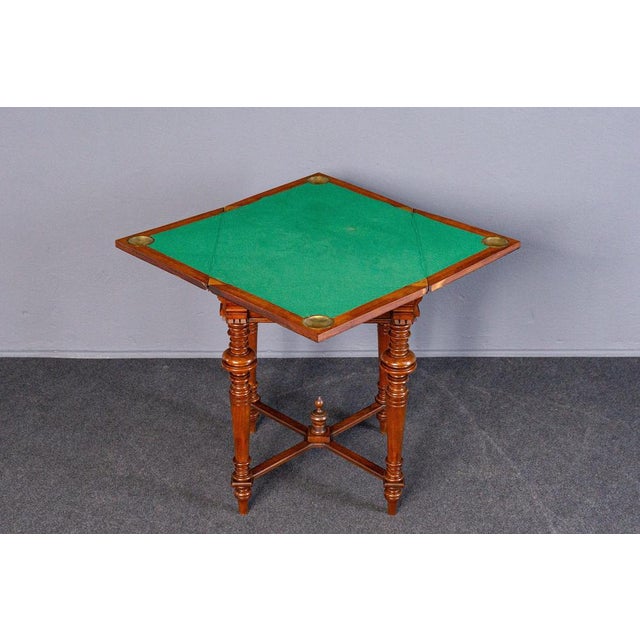Wilhelminian Brown and Green Side Table For Sale - Image 11 of 18