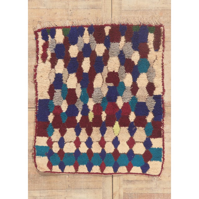 Vintage Azilal Moroccan Rug, 04'05 X 05'02 For Sale - Image 10 of 10
