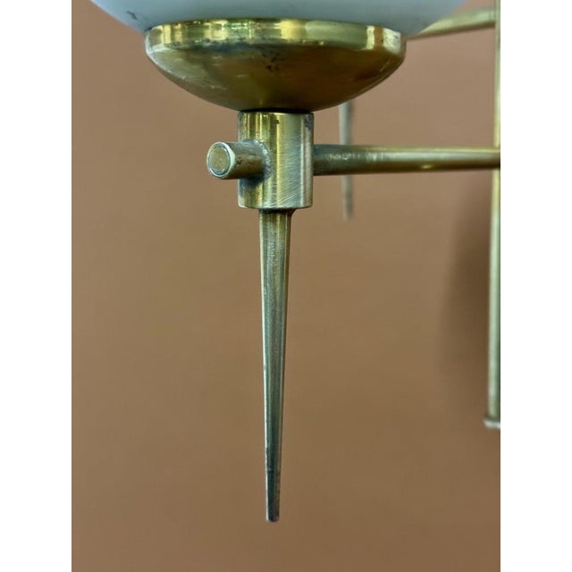 Chandelier from Maison Lunel, France, 1950s For Sale - Image 6 of 9