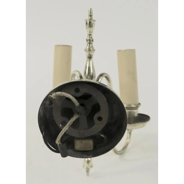 Silver 1920s Silver Plate Sconces-Set of 3 For Sale - Image 8 of 13