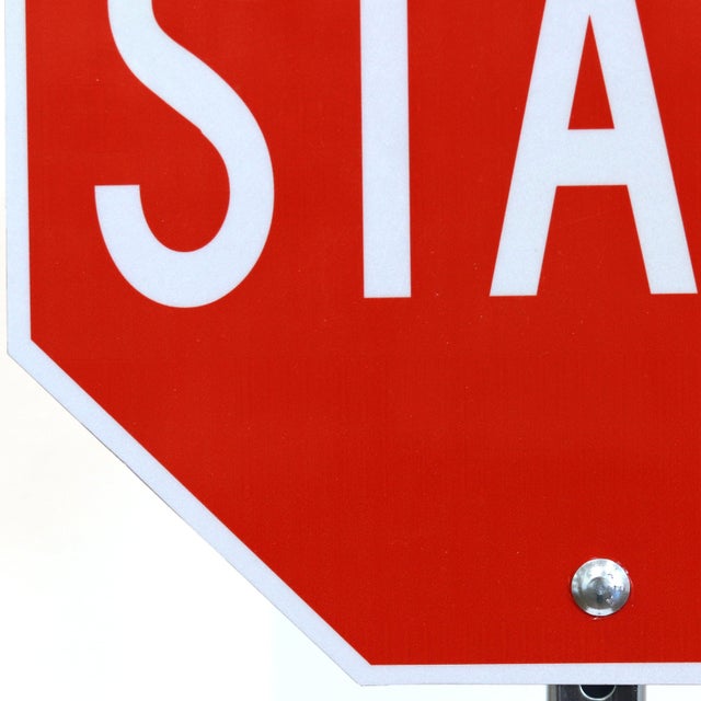2020s Standing Start - Original Freestanding Pop Art Steel Street Sign Sculpture by Scott Froschauer For Sale - Image 5 of 9