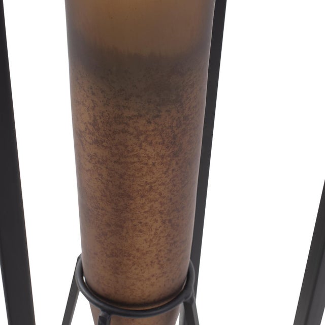2020s Bronze Euler Drop Vase with Black Iron Stand- Extra Large For Sale - Image 5 of 11