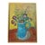 20th Century French Purple Flowers Painting by Robert Rodrigue For Sale