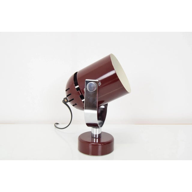 Made in czechoslovakia of lacquered metal, chrome. New cabling 1xe27 or e26 bulb. Re-polished. Us adapter included. This...