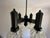 Mid-Century Modern Four-Light Chandelier with Glass Shades from Svetila Kozole, Yugoslavia, 1975 For Sale - Image 10 of 18