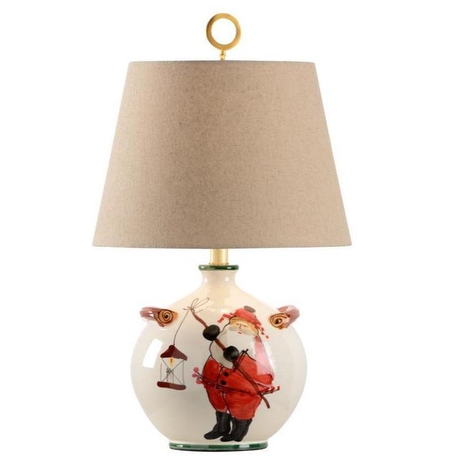 2020s Vietri for Wildwood St. Nick Table Lamp, Small For Sale - Image 5 of 5