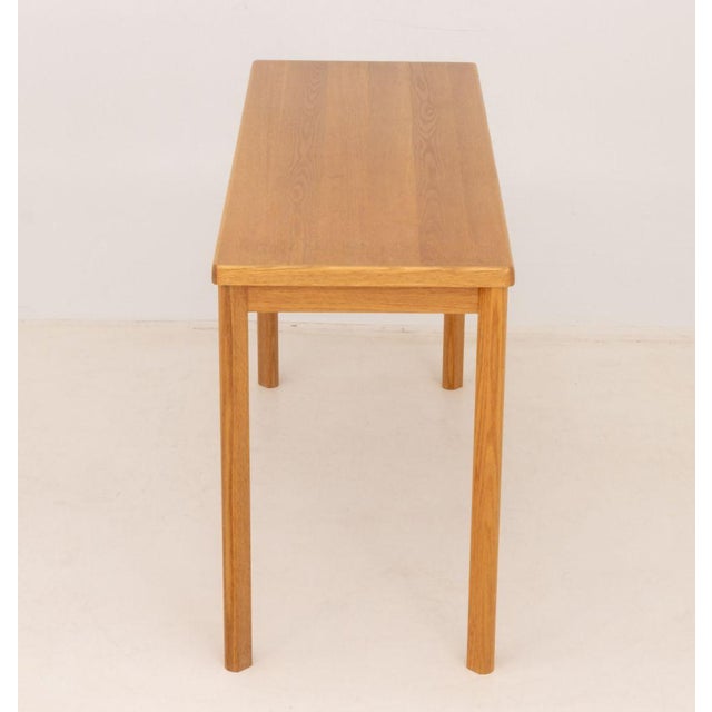 Late 20th Century Modern Oak Console Table For Sale - Image 5 of 6